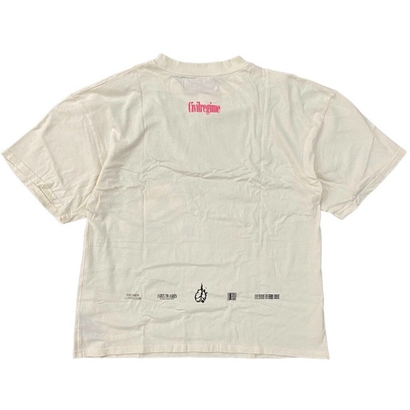 Civil Regime by Darc Sport Men's (S.I.N.) Head Full Of Flowers Oversized T-Shirt - Picture 2 of 4